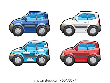 Hatchback. part of my collections  of Car body style. Simple gradients only - no gradient mesh