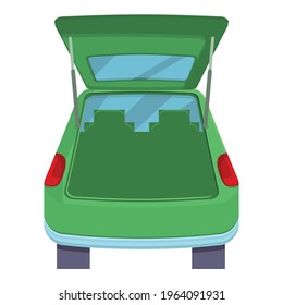 Hatchback trunk car icon. Cartoon of Hatchback trunk car vector icon for web design isolated on white background
