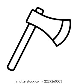 Hatchet, Ax Icon Logo Design Vector Template Illustration Sign And Symbol Pixels Perfect