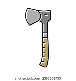 hatchet hatchet color icon vector. hatchet hatchet sign. isolated symbol illustration