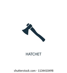 hatchet creative icon. Simple element illustration. hatchet concept symbol design from Hand tools collection. Can be used for web and mobile.