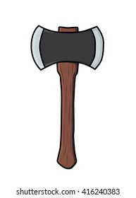 Hatchet, Double Sharp Axe Vector