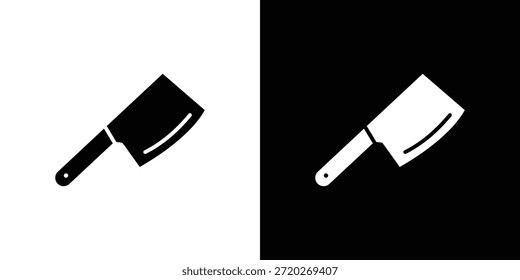 Ícone Hatchet. Ícone de design simples em preto e branco