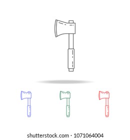 hatchet icon. Elements of camping multi colored icons. Premium quality graphic design icon. Simple icon for websites, web design mobile app, info graphics on white background