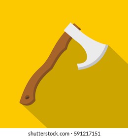 Hatchet icon. Flat illustration of hatchet vector icon for web