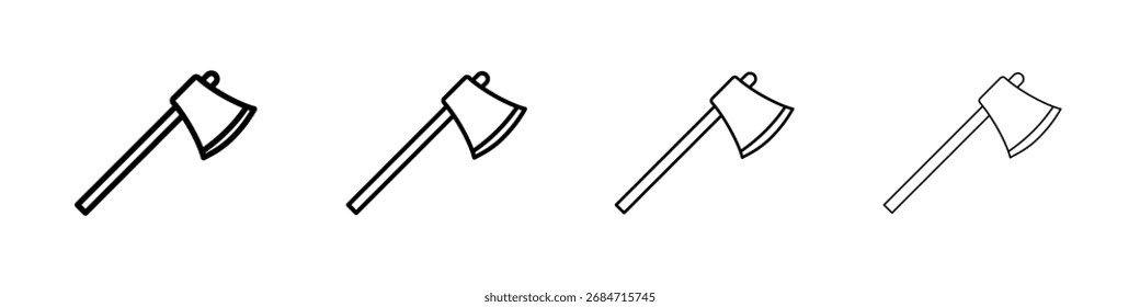 Conjunto de contorno de arte de Ilustración vectorial de línea delgada plana
