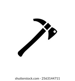 Hatchet icon Isolated flat vector in outline