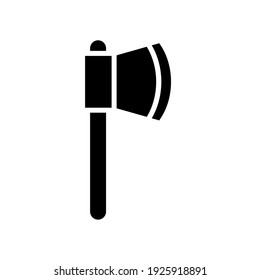 Hatchet icon on white background. Perfect use for web, pattern, design, icon, ui, ux, etc.