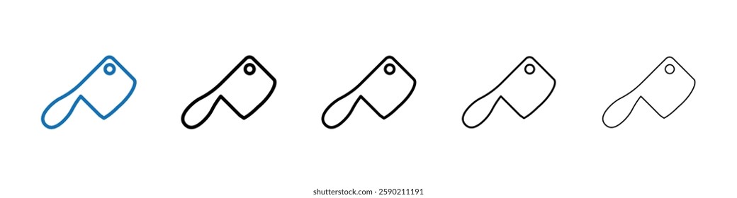 Hatchet icon Outline vector logo for web ui