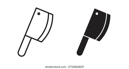 Modelo de pictograma de ícone de hachet, contorno simples e estilo preenchido.