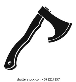 Hatchet icon. Simple illustration of hatchet vector icon for web