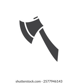 Hatchet icon Simple thin line flat symbol