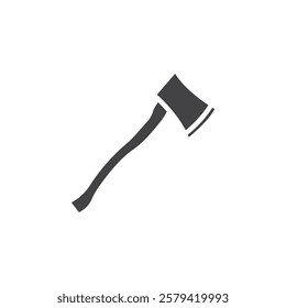 Hatchet icon Simple thin line flat symbol