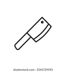 Hatchet icon Simple thin outline