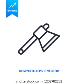 Hatchet icon symbol. Premium quality isolated axe element hatchet icon in trendy style.
