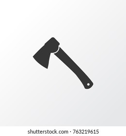 Hatchet icon symbol. Premium quality isolated axe element hatchet icon in trendy style.