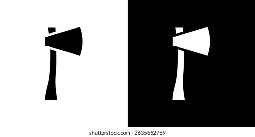 Hatchet icon Vector in flat style. Collection silhouettes