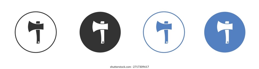 Hatchet-Symbol für Webdesign. Pixel perfekte flache Symbole