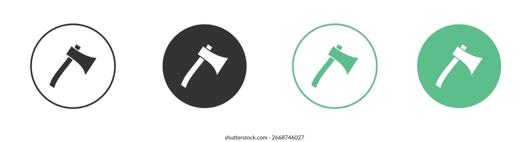 Hatchet icon for your website or app. eps10