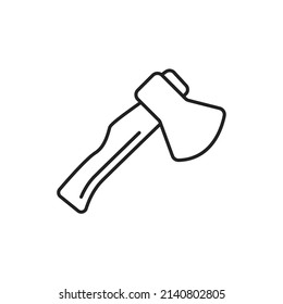 Hatchet icons  symbol vector elements for infographic web