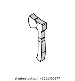 hatchet hatchet isometric icon vector. hatchet hatchet sign. isolated symbol illustration