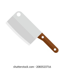 hatchet knife flat clipart vector illustration