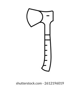 hatchet hatchet line icon vector. hatchet hatchet sign. isolated contour symbol black illustration