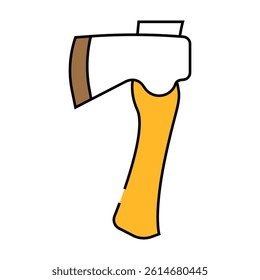 hatchet hatchet line icon vector. hatchet hatchet sign. isolated symbol illustration