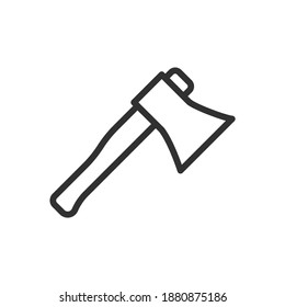 Luke, lineares Symbol. Bearbeitbarer Hub