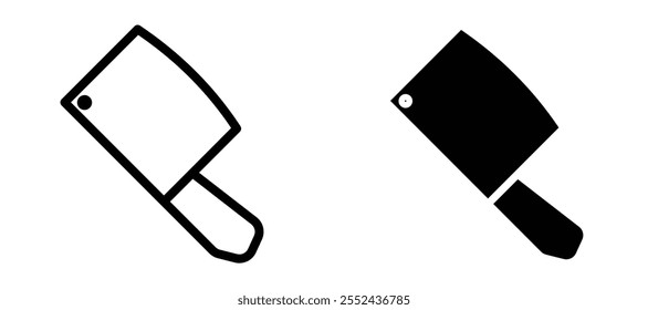 Hatchet Liner Symbol Vektorsatz.