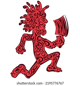 Hatchet man Decal Juggalo print for halloween t shirt and hoodie print