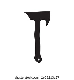 Hatchet mark logo, symmetrical layout, perfect for tactical or survival branding