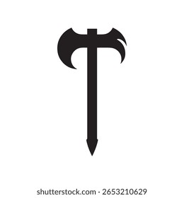 Hatchet mark logo, symmetrical layout, perfect for tactical or survival branding