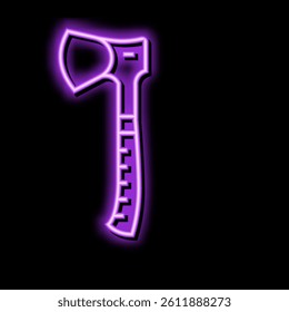hatchet hatchet neon light sign vector. hatchet hatchet illustration