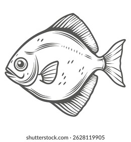 Hatchetfish Illustration - Common Gasteropelecus Sternicla