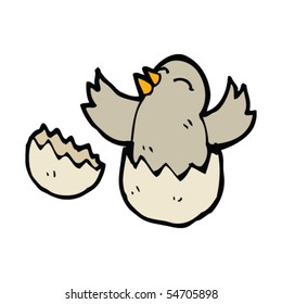 Hatching Bird Cartoon