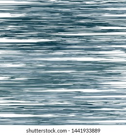 Hatching Blue Ocean Water Background, Sea Wavy Nautical and Marine Kids Texture, Reflection Surface of the Water, Yachting Army Military Hunting Camouflage Uniform Pattern