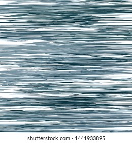 Hatching Blue Ocean Water Background, Sea Wavy Nautical and Marine Kids Texture, Reflection Surface of the Water, Yachting Army Military Hunting Camouflage Uniform Pattern