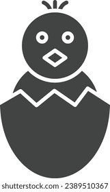 Hatching Chick icon vector image. Suitable for mobile application web application and print media.