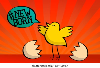 Hatching Eggs: Newborn Baby Bird Singing