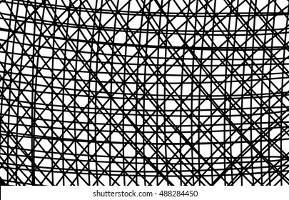 hatchwork vector of black criss cross lines in doodle comic style marker lines