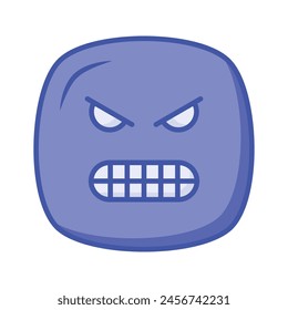 Hate emoji vector design in trendy style, ready to use icon