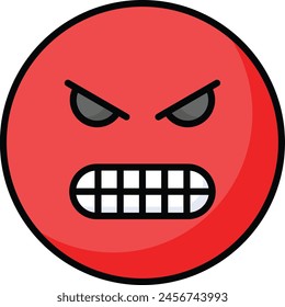Hate emoji vector design in trendy style, ready to use icon