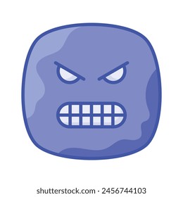 Hate emoji vector design in trendy style, ready to use icon