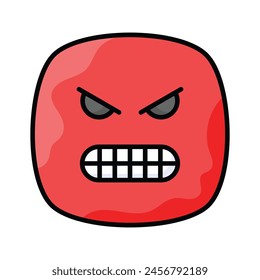 Hate emoji vector design in trendy style, ready to use icon