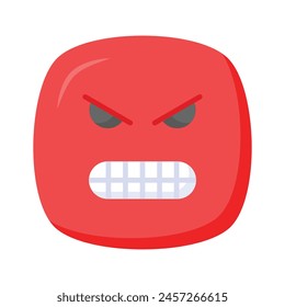 Hate emoji vector design in trendy style, ready to use icon