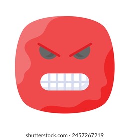 Hate emoji vector design in trendy style, ready to use icon
