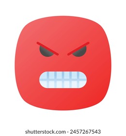 Hate emoji vector design in trendy style, ready to use icon