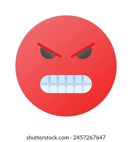 Hate emoji vector design in trendy style, ready to use icon