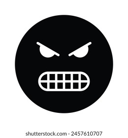 Hate emoji vector design in trendy style, ready to use icon